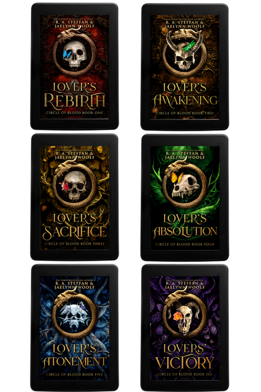 Circle of Blood series bundle e-book covers, paranormal vampire romance series