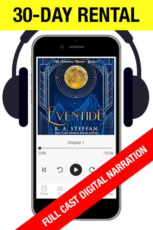 Eventide audiobook cover—rental